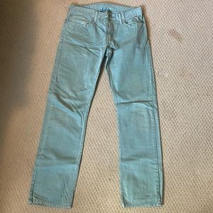 Levi 31x32 Green washed Jeans